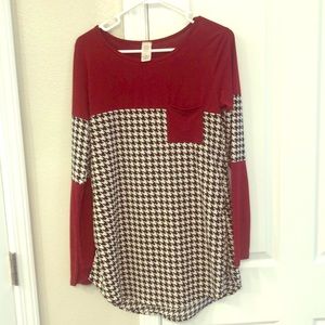 Alabama Crimson Tide houndstooth tunic top